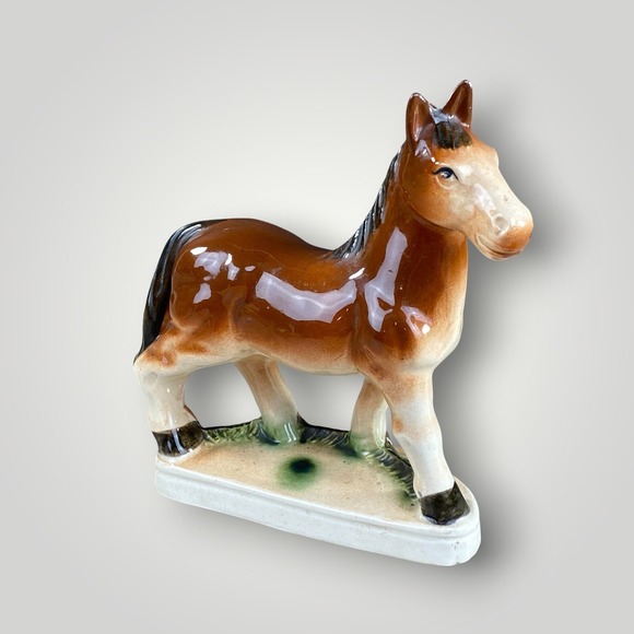 Other - Ceramic Horse Figurine Pony Farm Decor Statue 1950s Made in Japan